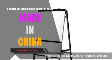 Crafting Creativity: A-Frame Folding Wooden Tabletop Easel Made in China