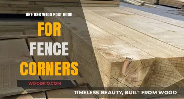 Sturdy and Reliable: Why 6x6 Wood Posts Excel for Fence Corners