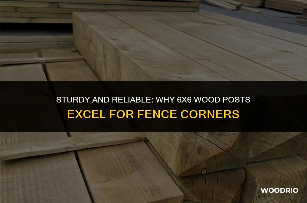 are 6x6 wood post good for fence corners