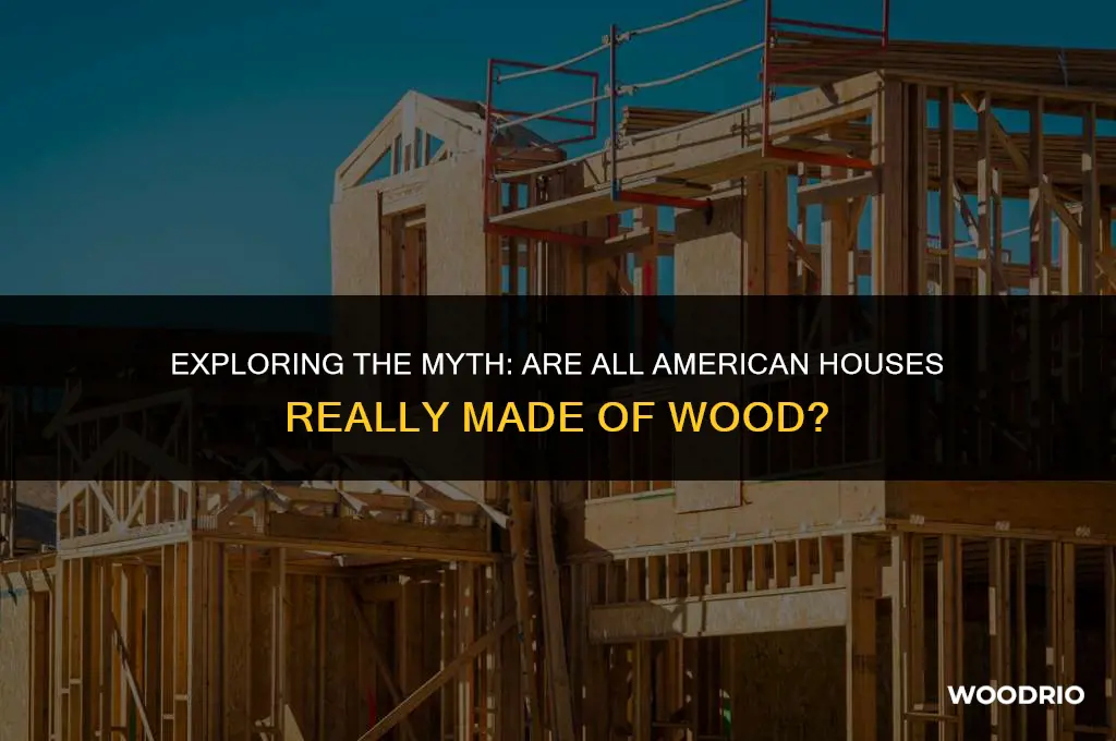 are all american houses made of wood