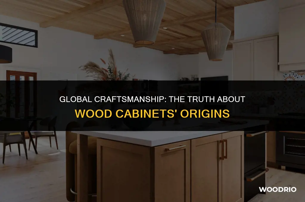 are all wood cabinets partly made in china