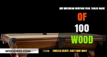 Are American Heritage Pool Tables 100% Wood? Unveiling the Truth