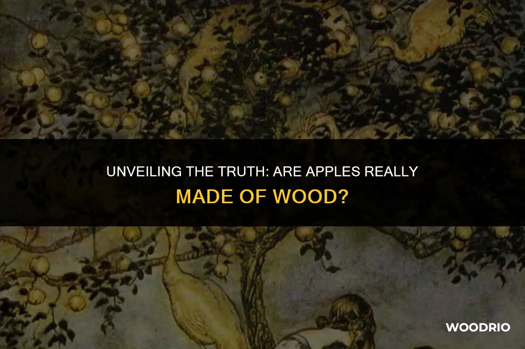 are apples made of wood