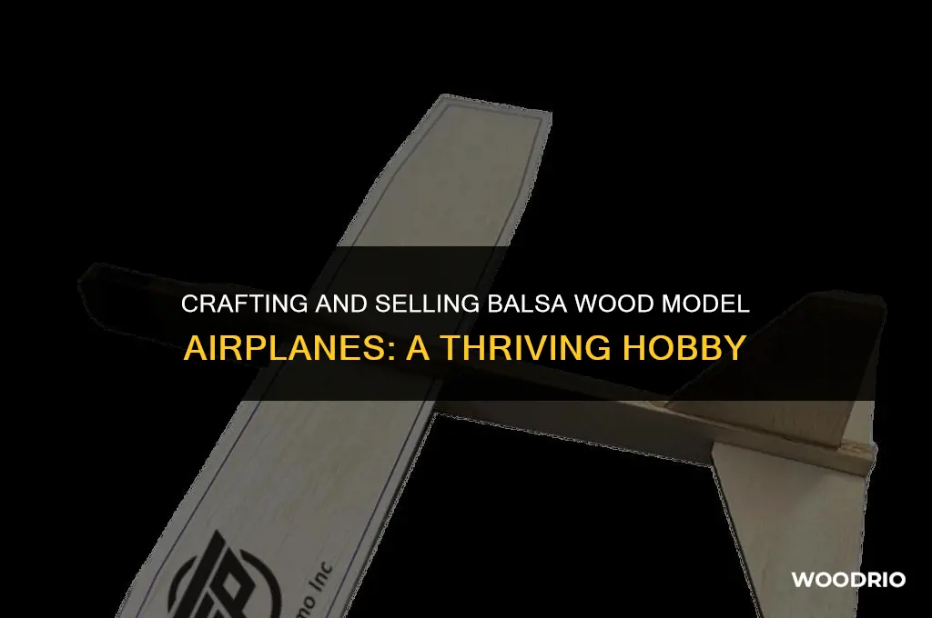 are balsa wood model toy airplane made and sold