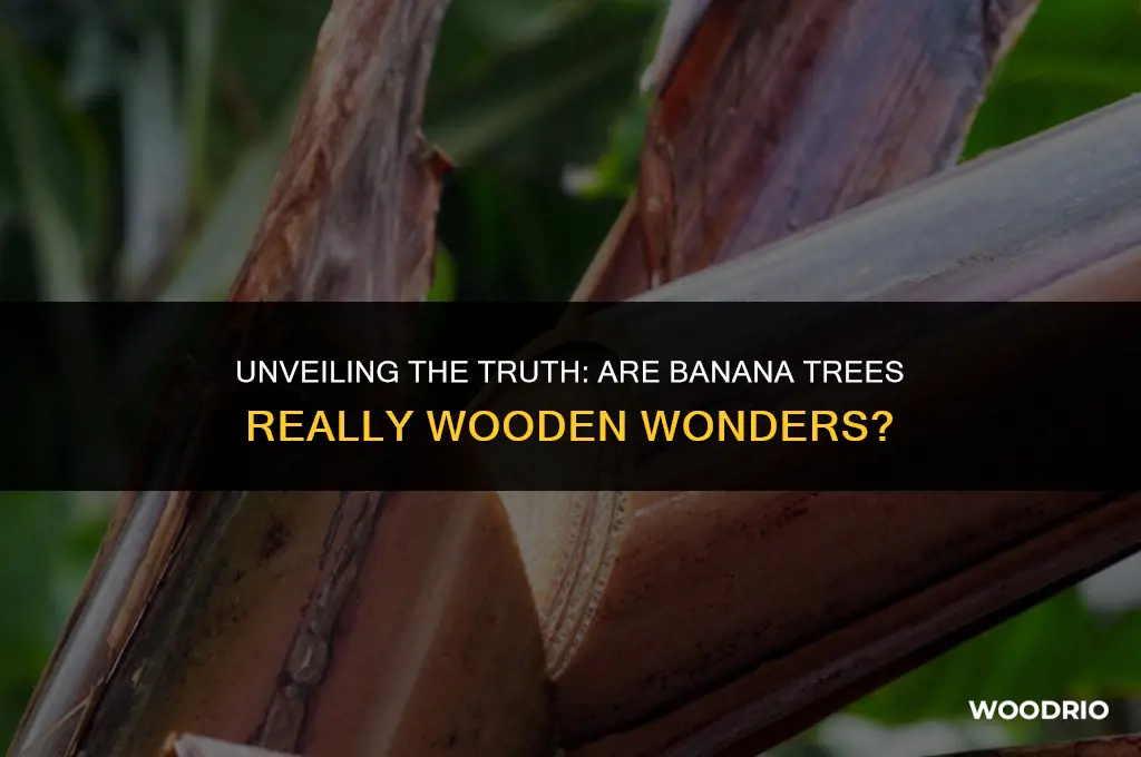are banana trees made of wood