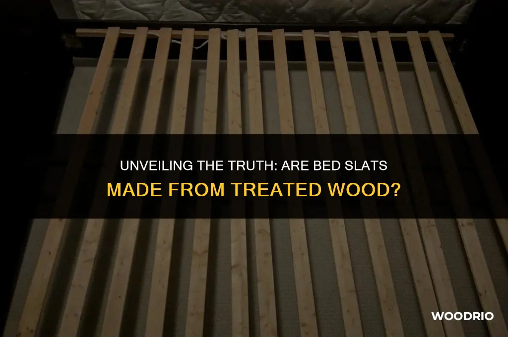 are bed slats treated wood