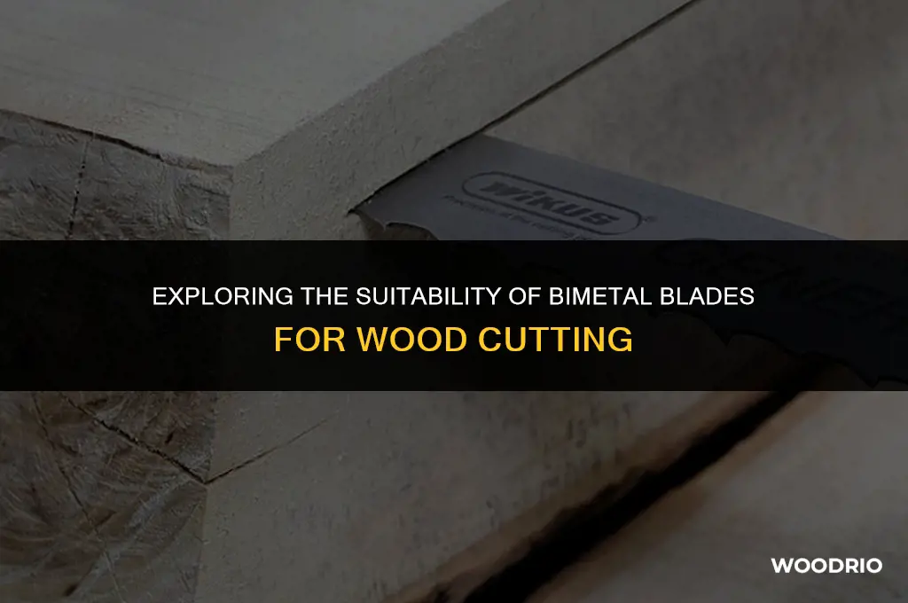 are bimetal blades ok for cutting wood