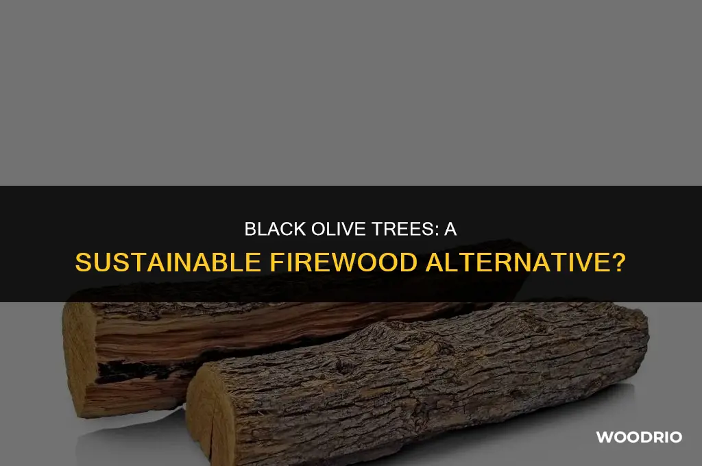 are black olive trees good for fire wood
