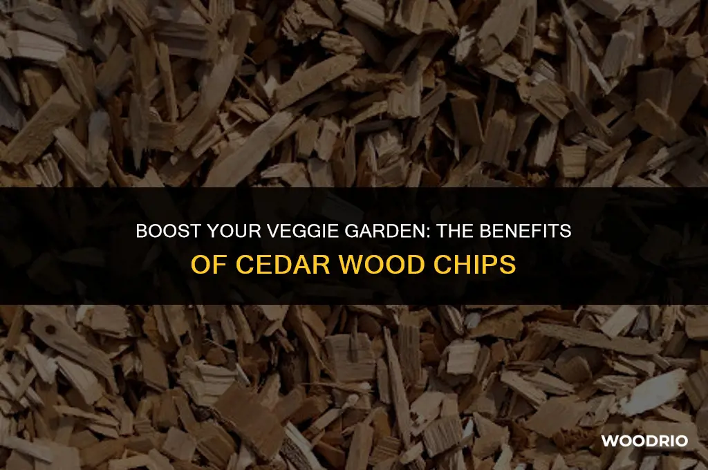 are cedar wood chips good for vegetable gardens
