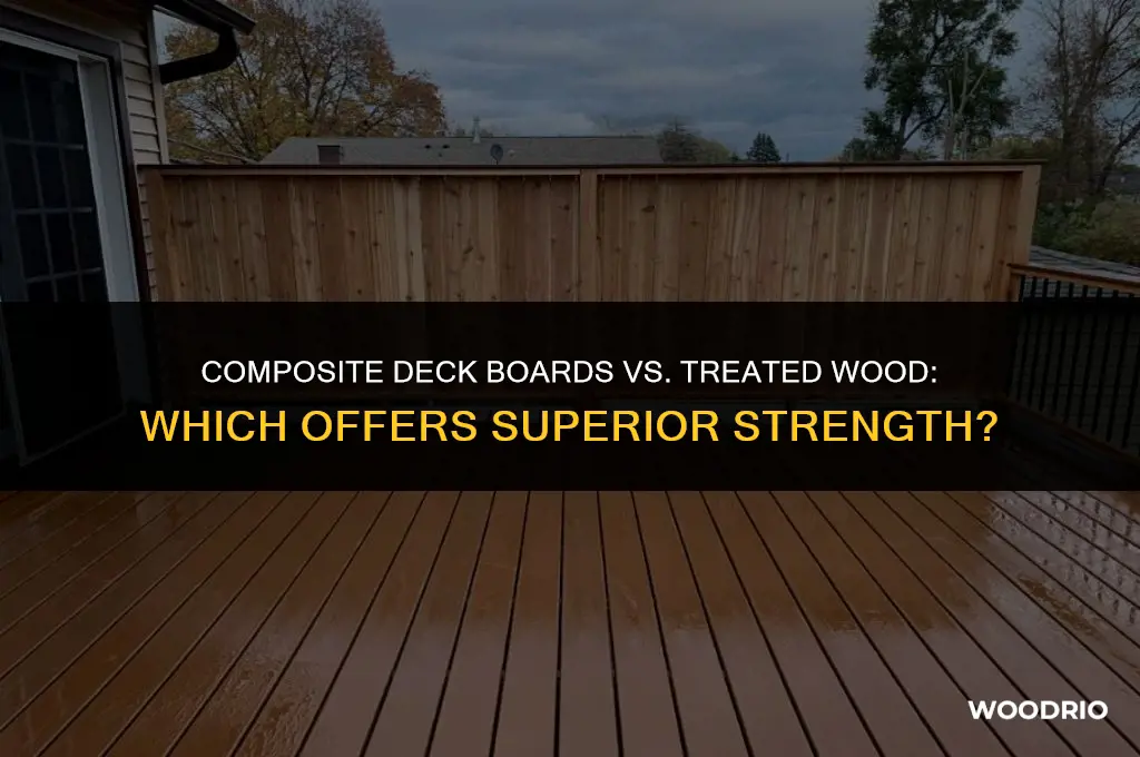 are composite deck boards stronger than treated wood