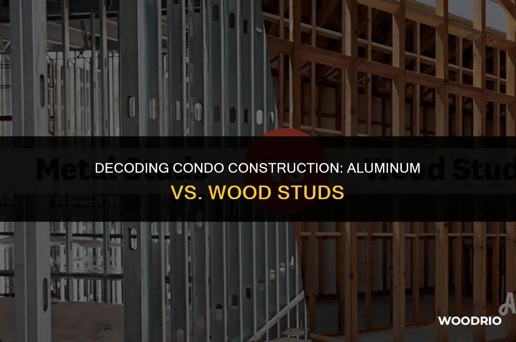 are condo studs made of aluminum or wood