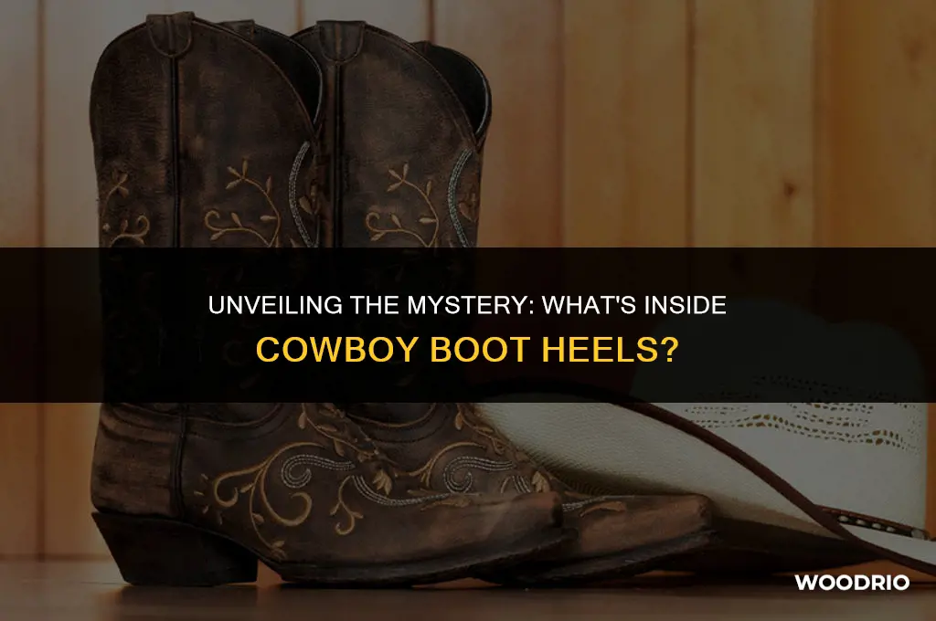 are cowboy boot heels made of wood
