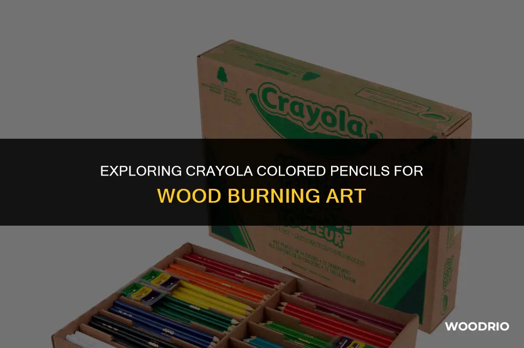 are crayola colored pencils good for wood burning