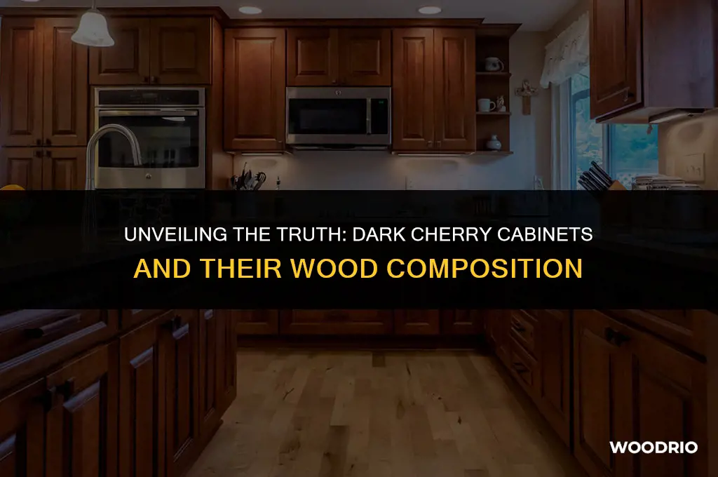 are dark cherry cabinets really made out of cherry wood