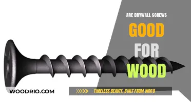 Drywall Screws vs. Wood: A Comprehensive Guide for Builders