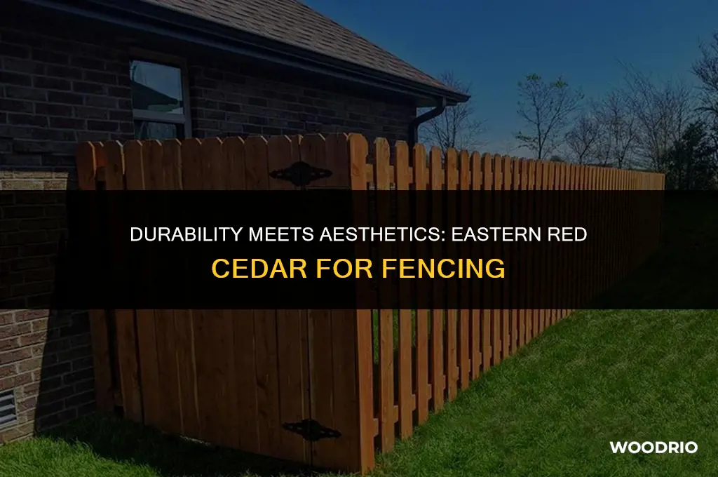 are eastern red cedat wood good for fencing