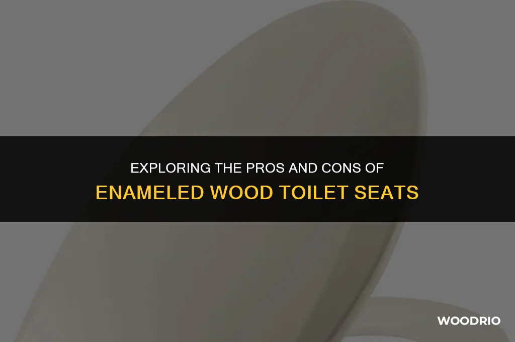 are enameled wood toilet seats good