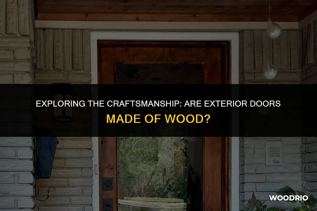 are exterior doors made of wood