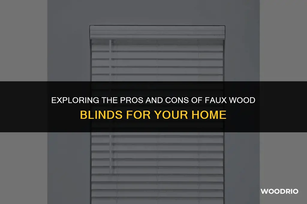 are faux wood blinds good