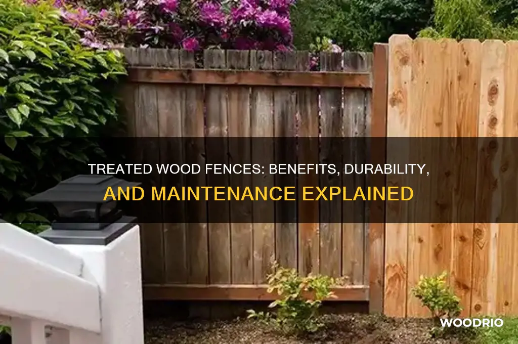 are fences treated wood