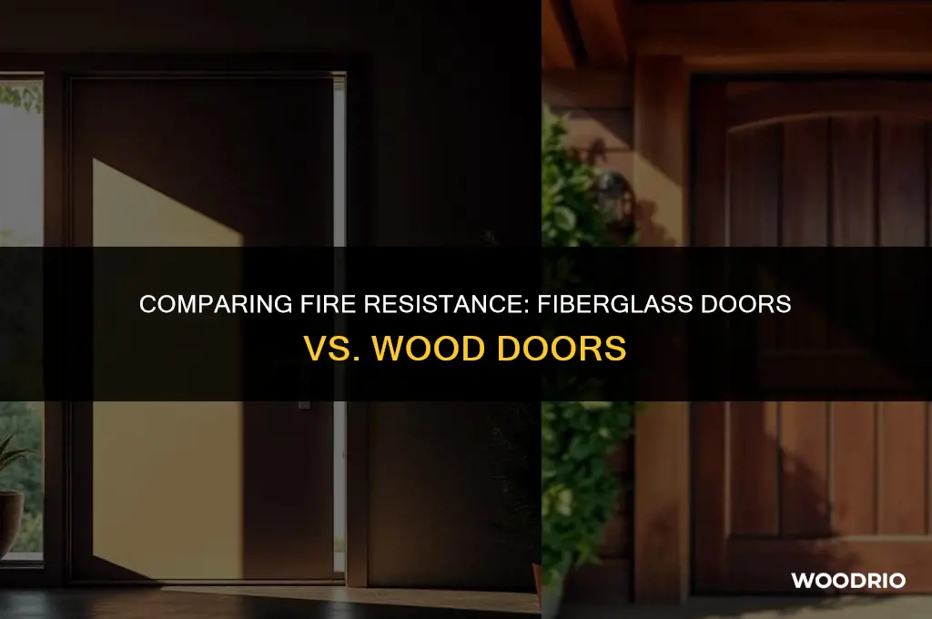 are fiberglass doors more fire resistant than wood doors