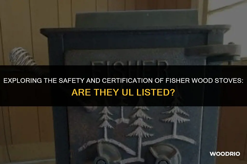 are fisher wood stoves ul listed
