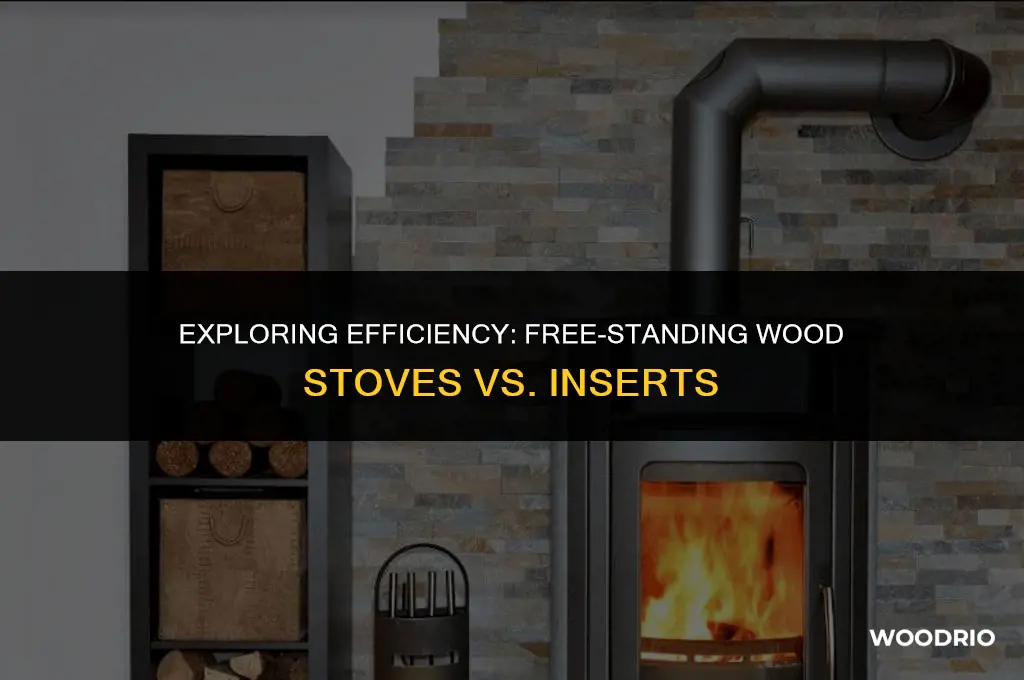 are free standing wood stoves more efficient than inserts