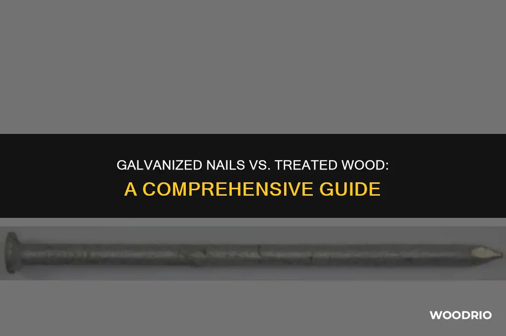 are galvanized nails good for treated wood