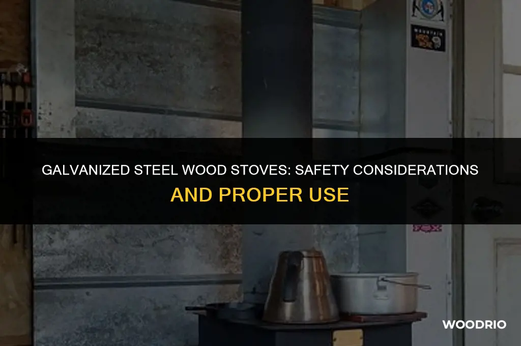 are galvanized steel wood stove safe