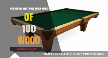 Are Golden West Pool Tables 100% Wood? Uncovering the Truth