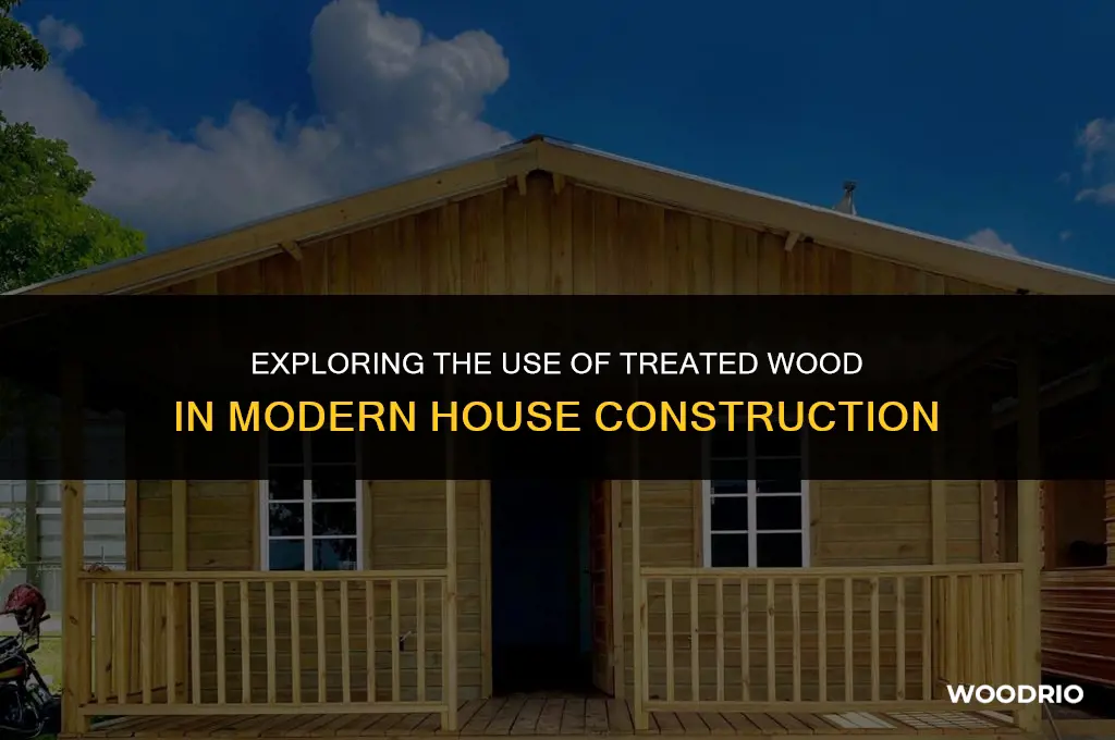 are houses built with treated wood