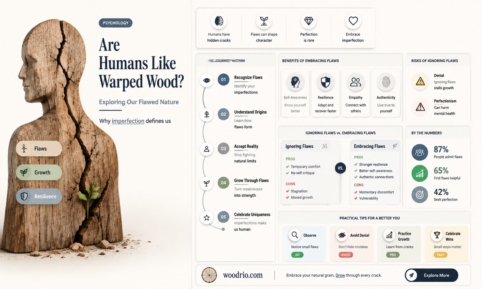 are humans like warped wood