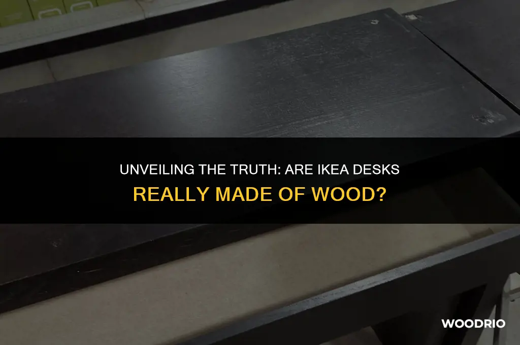 are ikea desks made of wood