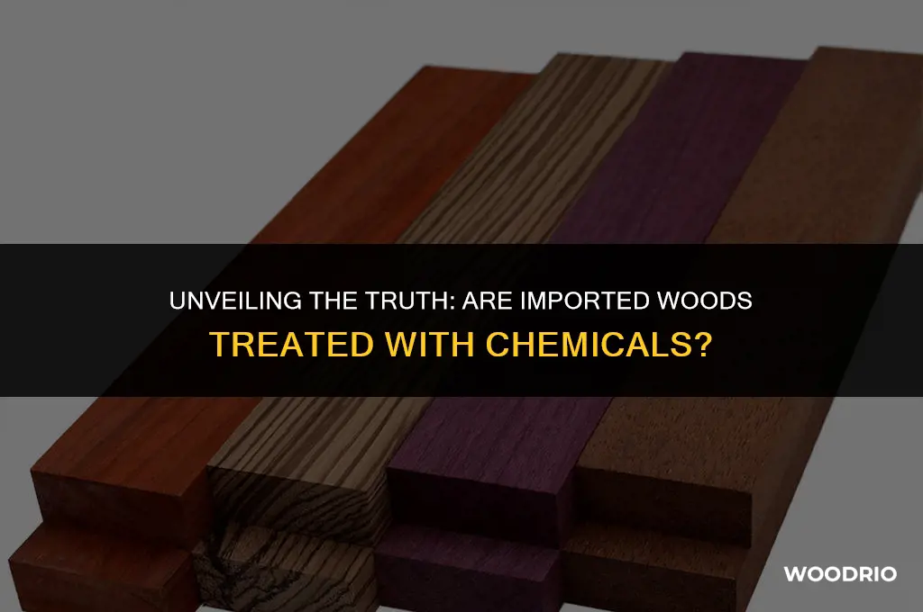 are imported woods treated with chemicals