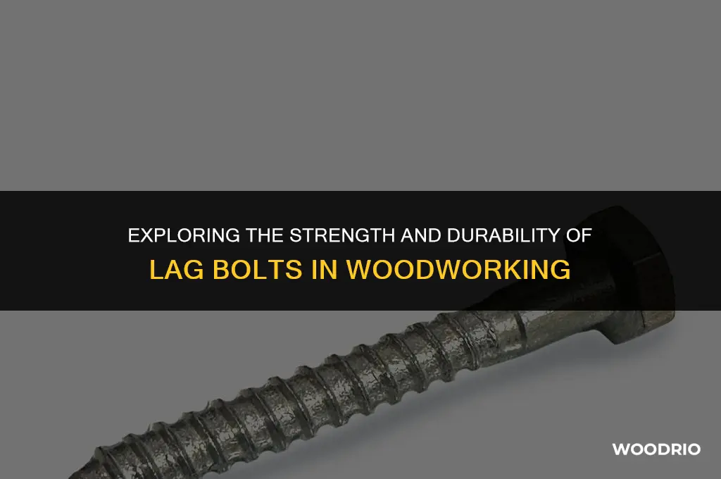 are lag bolts good for wood