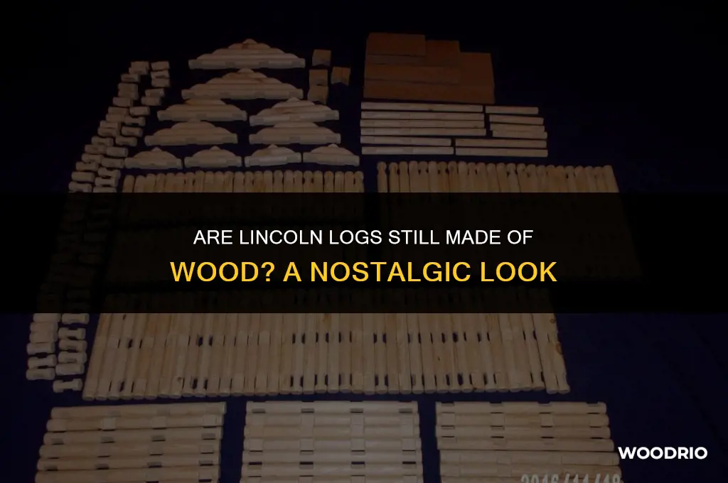are lincoln logs atill made of wood