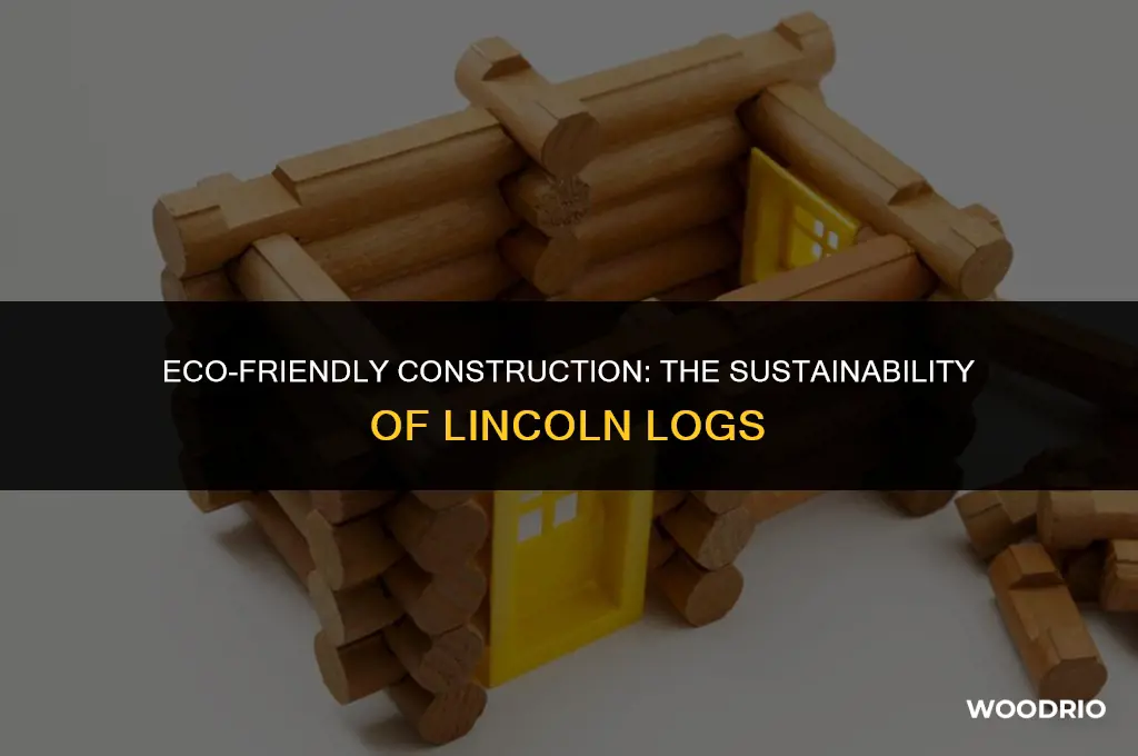 are lincoln logs made from sustainable wood