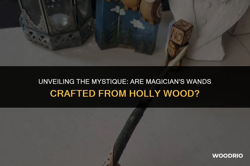 are magicians wands made from wood of the holly tree