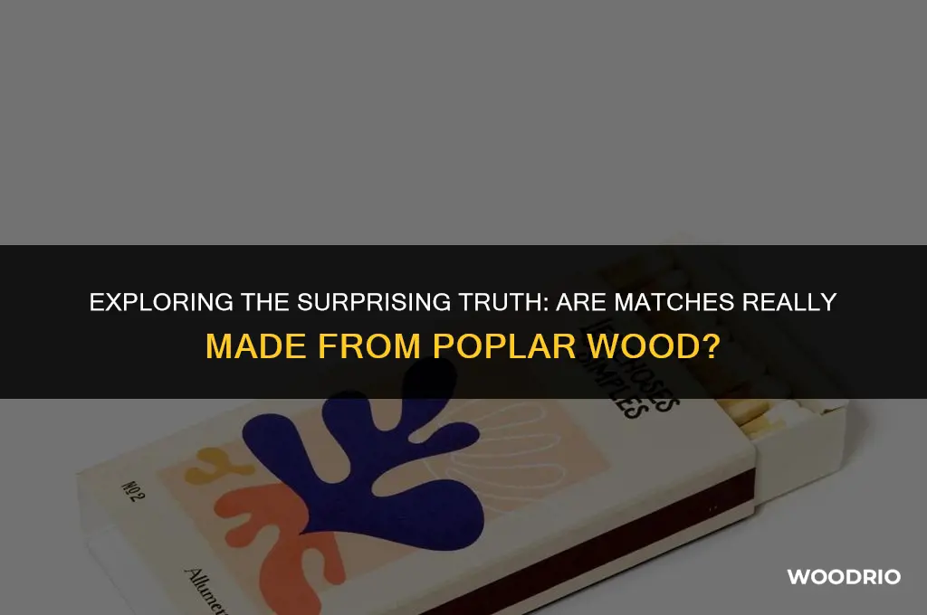 are matches made from poplar wood