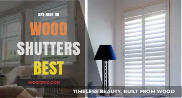 Choosing Between MDF and Wood Shutters: A Comprehensive Guide