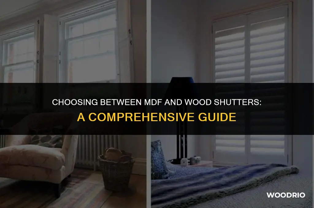 are mdf or wood shutters best