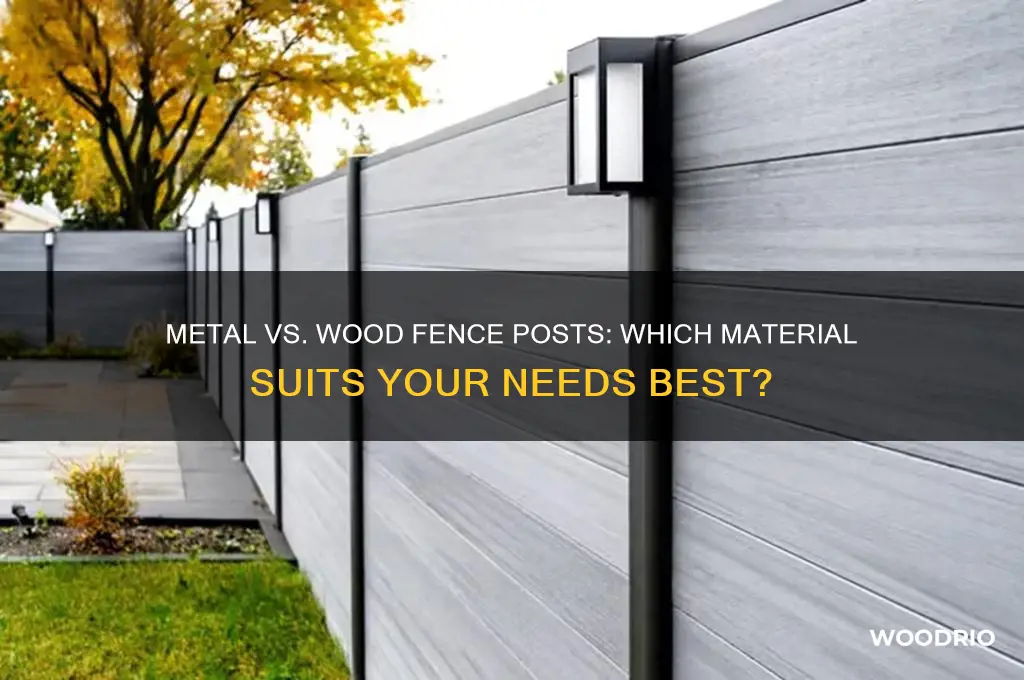 are metal or wood fence posts better