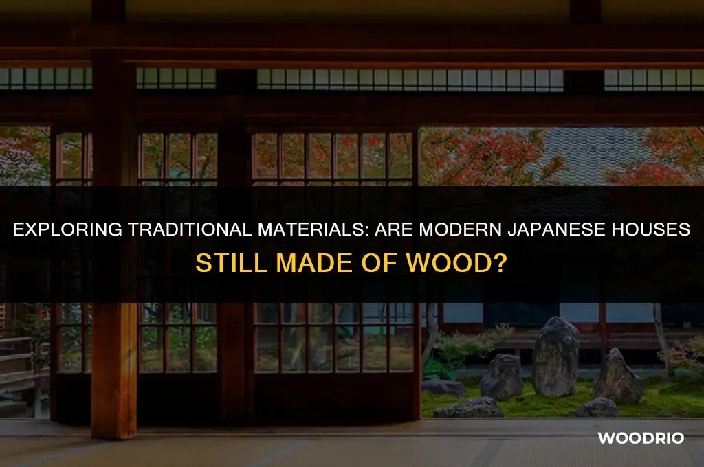 are modern houses in japan made of wood