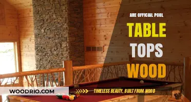 Are Official Pool Table Tops Made of Wood? Unveiling the Truth