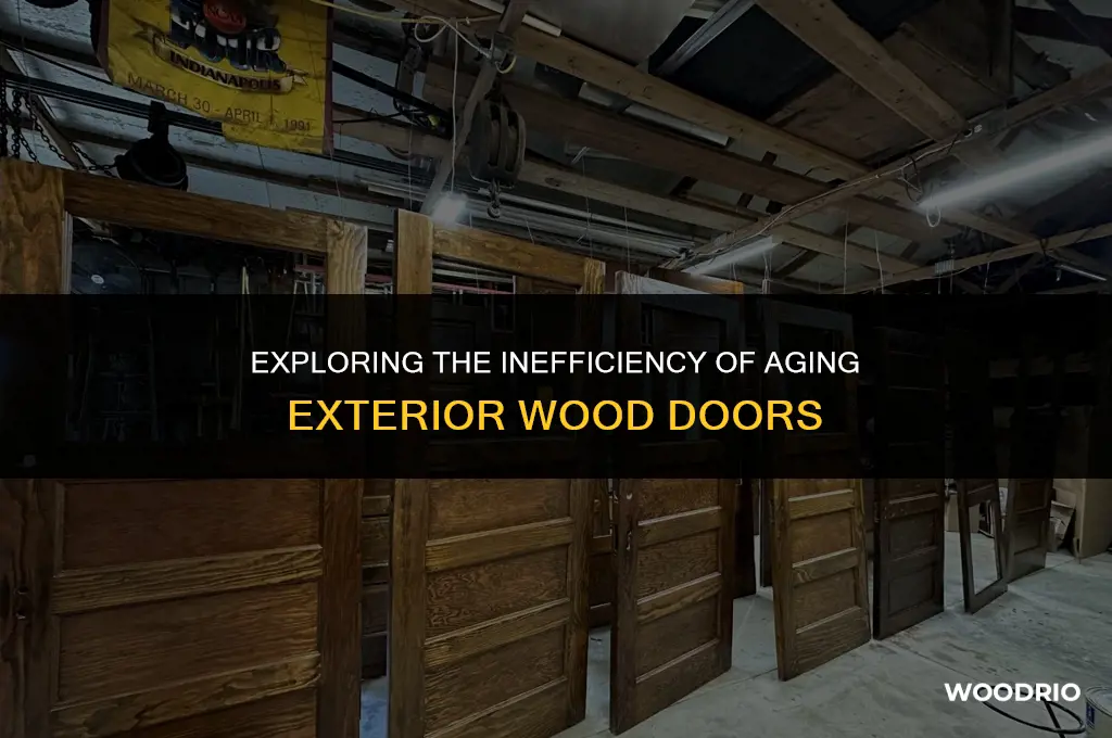 are old exterior wood doors not efficient