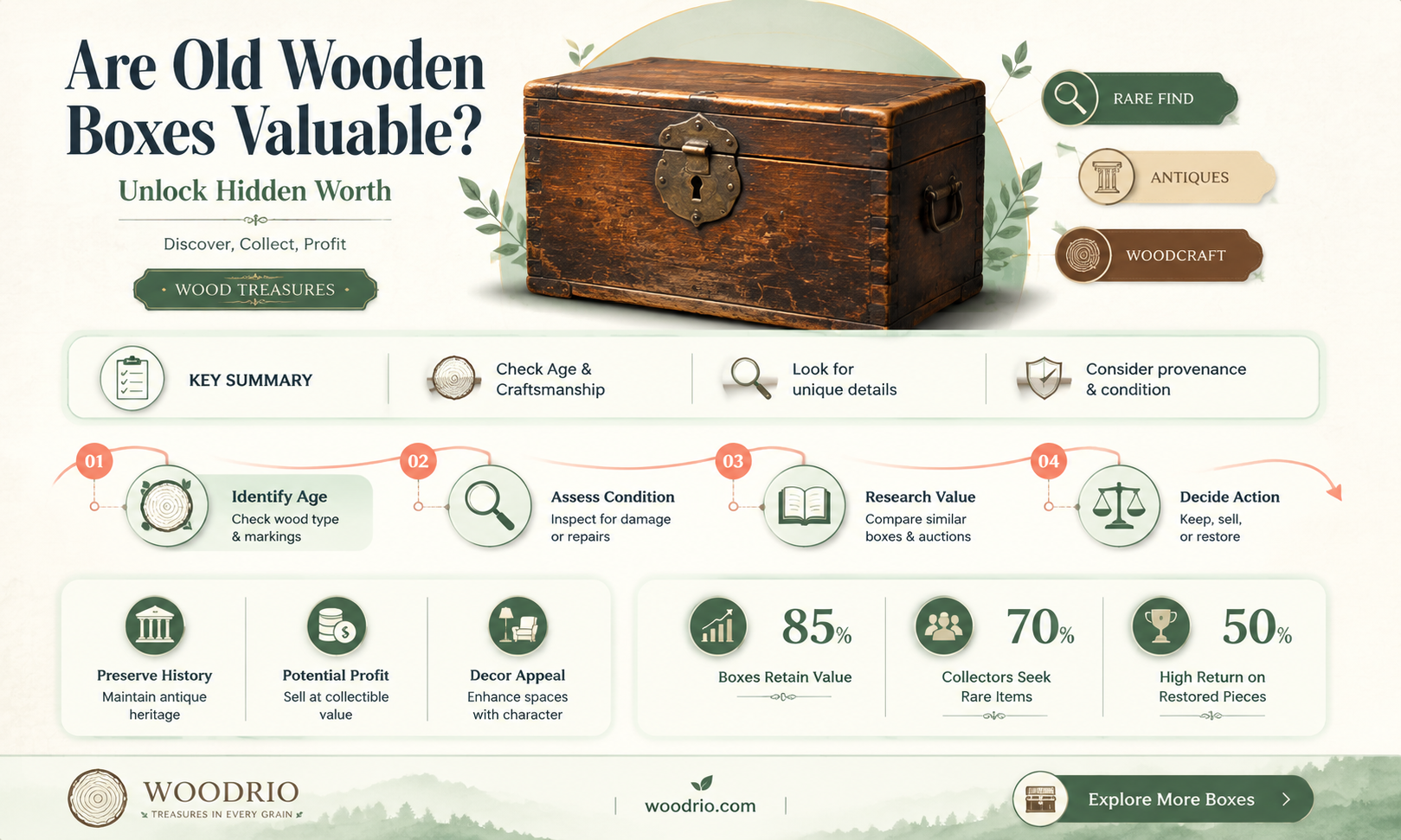are old wooden boxes worth anything