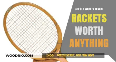 Are Vintage Wooden Tennis Rackets Valuable Collectibles Today?