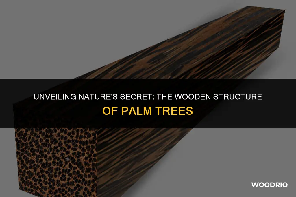 are palm trees made of wood