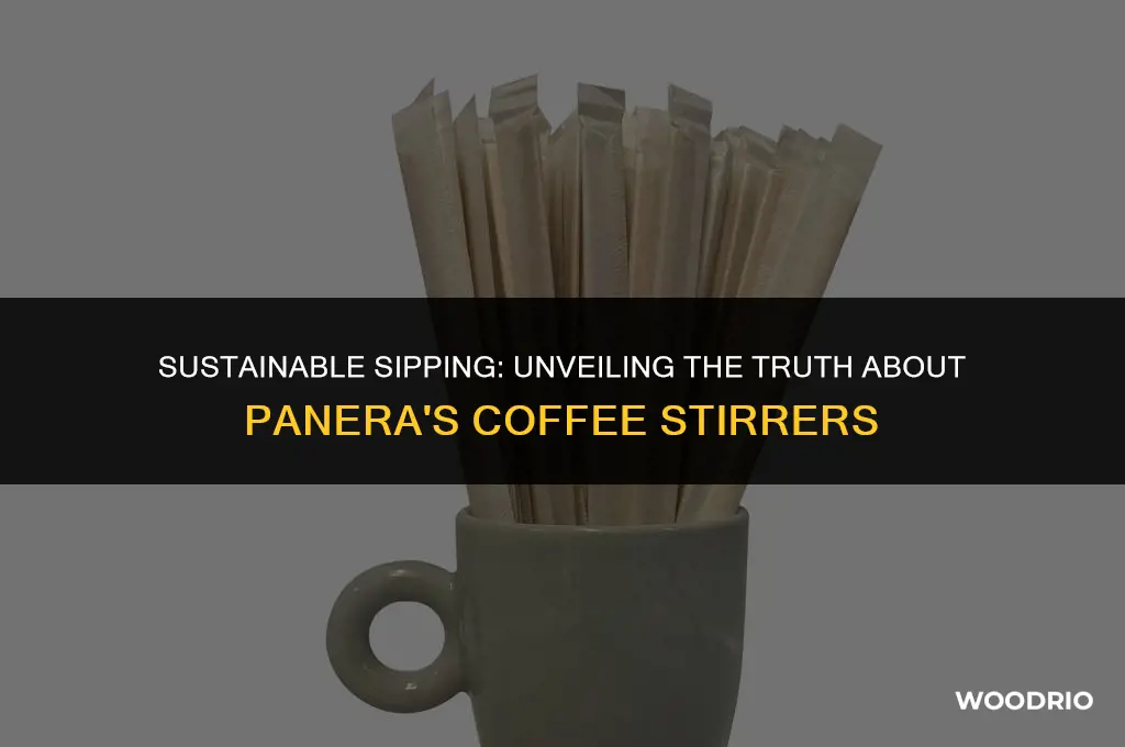 are panera wooden coffee stirrers made of bamboo
