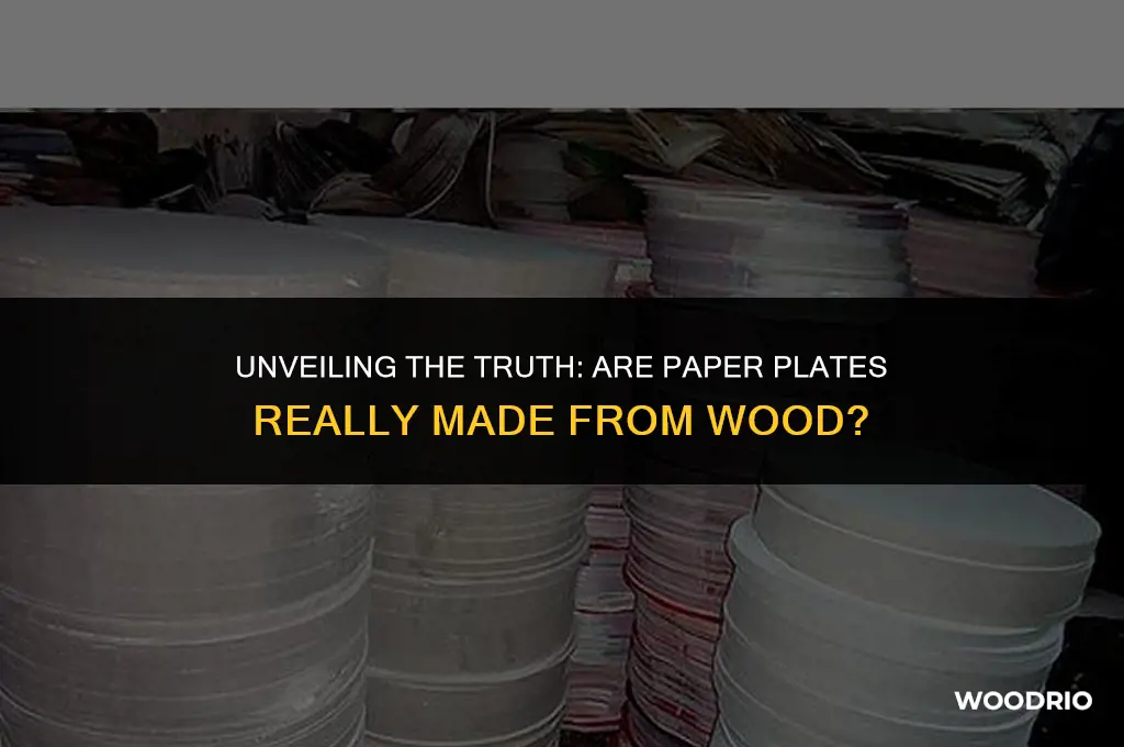 are paper plates made out of wood